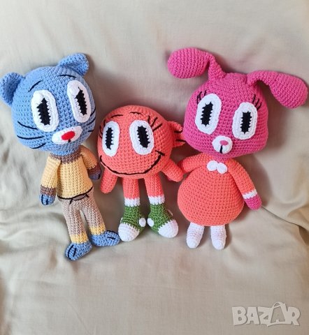 Плетени играчки - Дарвин ,Гъмбол, Анаис, Никол и г-н Ричард , снимка 8 - Плюшени играчки - 43201570