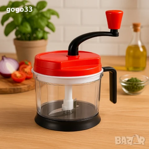 Мултифункционален кухненски чопър 2L – Смила, нарязва и миксира само с едно завъртане, снимка 2 - Чопъри и пасатори - 51331780