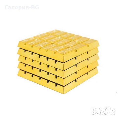 Подложка за чаша в формата на златни кюлчета, снимка 4 - Други - 32676533