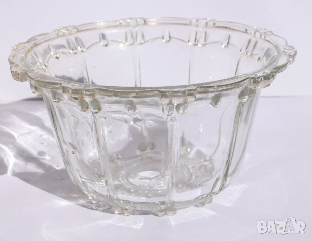 Стъклена захарница, снимка 4 - Сервизи - 38389481