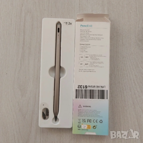 Професионална писалка Metapen Pencil A8 за iPad | Space Gray | Пълен комплект, снимка 3 - Таблети - 53605297