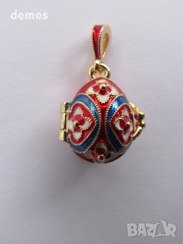 Фино дамско колие-висулка с Яйце Фаберже, ново