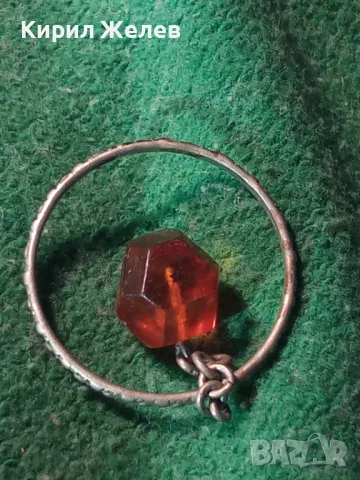 СТАР ПОСРЕБРЕН или СРЕБЪРЕН АРТ ДЕКО КЕХЛИБАРЕН МЕДАЛЬОН ЮВЕЛИРНО ФАСЕТИРАН БАЛТИЙСКИ КЕХЛИБАР 10720, снимка 11 - Антикварни и старинни предмети - 35653795