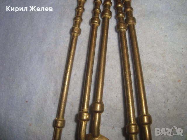 ЛОТ ПЕТ СТАРИ МАСИВНИ КОКТЕЙЛНИ БРОНЗОВИ ЛЪЖИЧКИ РЕДКИ за КОЛЕКЦИЯ ДЕКОРАЦИЯ ПОЛЗВАНЕ 30964, снимка 6 - Колекции - 38127320