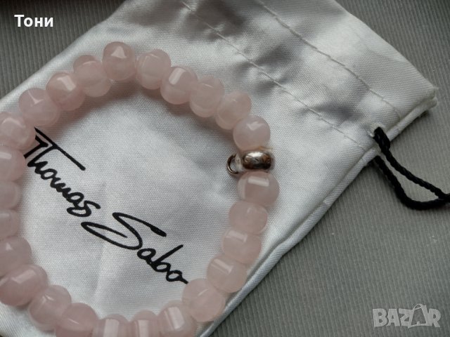 Гривна от розов кварц Thomas Sabo и розова перла Thomas Sabo, снимка 15 - Гривни - 25842512
