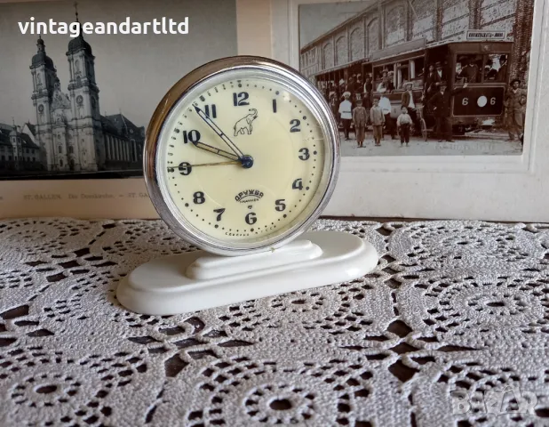 Колекционерски часовник, будилник, Слава, Дружба, снимка 2 - Антикварни и старинни предмети - 47409489