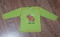 Зелена блузка с костенурка 98см-5лв+подарък, снимка 1 - Детски Блузи и туники - 28530480