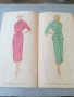 Албум с модели. 1952г. Robes elegantes. Ретро мода. Литография. Модели на дамски дрехи. Дизайнерски., снимка 3
