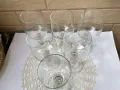 Красиви стари кристални тънкостенни чаши, 6 бр, снимка 6