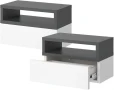 Нощно шкафче Vicco Urbano, антрацит/бяло, 45 x 28 см, снимка 1