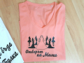 Тениски с щампа за моминско парти, надпис и елементи, снимка 2