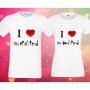 Комплект тениски за влюбени Arrow hearts сърца, снимка 1 - Тениски - 33016658