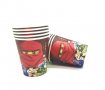 Лего Нинджаго Ninjago 8 бр картонени чаши парти рожден ден, снимка 1 - Чаши - 28237861