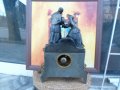 Рядък Каминен Часовник Бронз/Мрамор/Франция/ЛУИ 16/.0к.1850, снимка 6