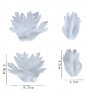 4 бр листа вейнър за цветя Анемоне Съсънка силиконов молд форма фондан украса букет , снимка 2