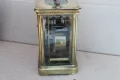 Стар каретен бронзов пътнически часовник , снимка 8