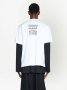 BALENCIAGA White Garde-Robe Care Label Logo Oversized Мъжка / Дамска Тениска size M (L) и L (XL), снимка 1
