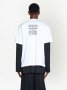 BALENCIAGA White Garde-Robe Care Label Logo Oversized Мъжка / Дамска Тениска size XS (М) и M (L), снимка 1 - Тениски - 42978941