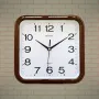 Елегантен квадратен винтидж Стенен Часовник  29x29 см, снимка 2