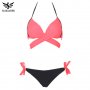 2022 Секси дамски бански костюм горнище кръст превръзка бикини комплект плажен бански костюм за плув, снимка 17