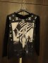 Тениска с дълъг ръкав памук с еластан, с Мерлин Монро в  USA вариант , изчистен гръб в черно., снимка 11