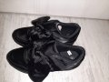 Нови черни сатенени обувки с панделка, снимка 4