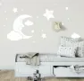 Стикер за стена Комплект луна с усмихната звезда  , снимка 2