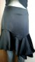 Пола с волани, на "Zara" от черен плътен сатен🍀❤S/M,M❤🍀арт.4349, снимка 9