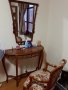 Ретро тоалетка огледало, полуконзола и кресло, снимка 1 - Антикварни и старинни предмети - 43244050