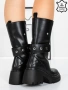 Боти на ток - черна ЕСТЕСТВЕНА кожа - 52AD5 , снимка 2