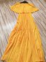 РАЗПРОДАЖБА-Просто уникална жълта рокля с етикет , снимка 1