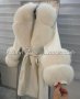 Луксозни дамски палта с естествен косъм, снимка 1 - Палта, манта - 38065701