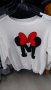 Пуловер финно плетиво със Мини Маус / Minnie Mouse в черен и бял цвят, снимка 2