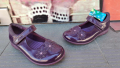 Английски детски обувки естествена кожа-светещи CLARKS , снимка 1 - Детски обувки - 44895380