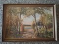 Стара картина-пейзаж, снимка 2
