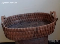  кашпа за саксия, кошница съд панер кофа ракита, поднос круша, снимка 1