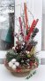 Коледна украса с натурални материали, снимка 1 - Коледни подаръци - 43227132