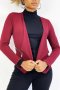 Дамско сако (блейзър) с ревер и джобове с цип, 3цвята - 024, снимка 18