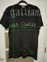 John Galliano Black gazette Мъжка тениска, L , снимка 2
