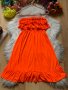 Памучна неонова рокля, снимка 1 - Рокли - 36687427