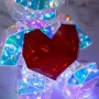 Мече със сърце - Светеща декорация 25см, снимка 5