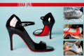 Дамски елегантни обувки от естествена лачена кожа с висок ток, снимка 1 - Дамски елегантни обувки - 28573961