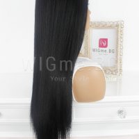 Дълга права черна перука Сидни, снимка 4 - Аксесоари за коса - 38021179