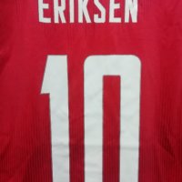 Дания Ериксен оригинална футболна тениска фланелка Denmark Eriksen Hummel L Euro 2020, снимка 3 - Тениски - 43093673