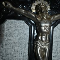 Стоманен старинен кръст разпятие религия Исус , снимка 6 - Антикварни и старинни предмети - 40538284