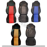 Комплект кожени калъфи тапицерия за седалки - Renault Premium 2004-2013г., снимка 1 - Аксесоари и консумативи - 35082311