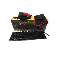 Комплект клавиатура, слушалки, мишка и подложка за мишка, Геймърски, RGB подсветка, 4 в 1, снимка 3 - Геймърски - 43745901