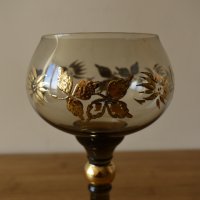 Ваза и чаша от калиево стъкло 1980 г, снимка 3 - Вази - 43945562