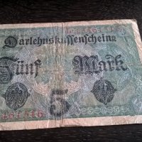 Банкнота - Германия - 5 марки | 1917г., снимка 2 - Нумизматика и бонистика - 26221733