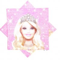 Барби Barbie с корона 10 парти салфетки рожден ден